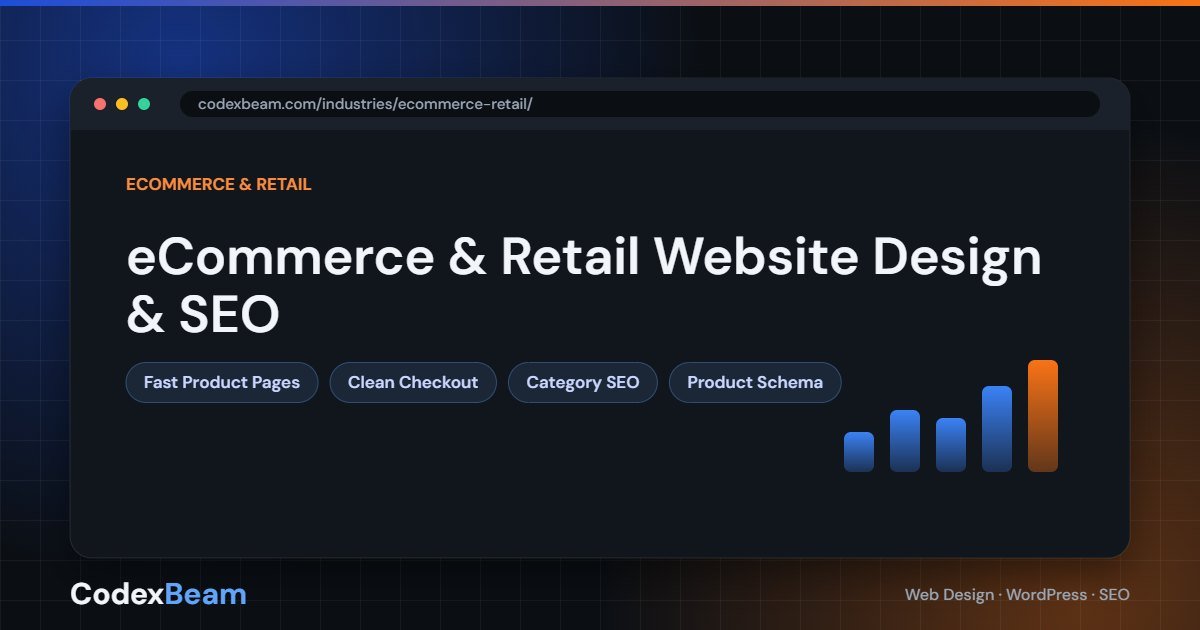 eCommerce & retail website design and SEO by CodexBeam