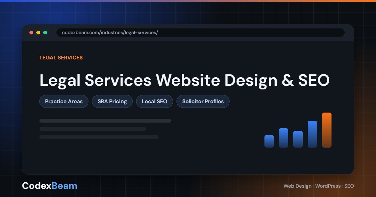 Legal services website design and SEO for law firms by CodexBeam